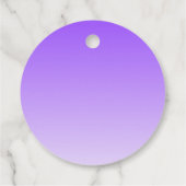 Cursive Script Name & Editable Light Lila Ombre Geschenkanhänger (Rückseite)