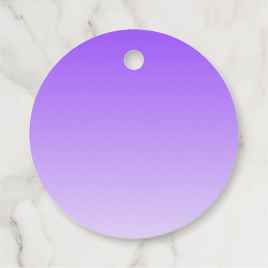 Cursive Script Name & Editable Light Lila Ombre Geschenkanhänger (Rückseite)