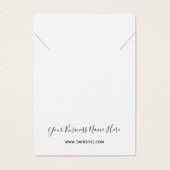 Cursive Script-Necklace-Pendant-Grafikkarte (Vorderseite)