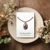 Cursive Script-Necklace-Pendant-Grafikkarte