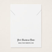 Cursive Script-Necklace-Pendant-Grafikkarte (Vorderseite)