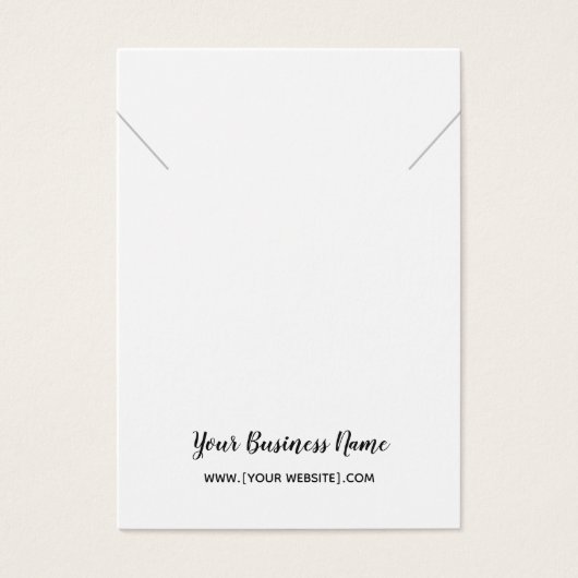 Cursive Script-Necklace-Pendant-Grafikkarte (Vorderseite)