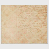 Cursive Script und Filigree auf Tan Geschenkpapier (Flach)