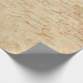 Cursive Script und Filigree auf Tan Geschenkpapier (Ecke)