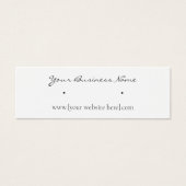 Cursive Skinny Study Earring Business Cards (Vorderseite)