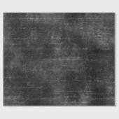 Cursive Skript auf Distressive Black Geschenkpapier (Flach)