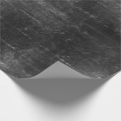 Cursive Skript auf Distressive Black Geschenkpapier (Ecke)