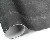 Cursive Skript auf Distressive Black Geschenkpapier (Rolleneckpunkt)