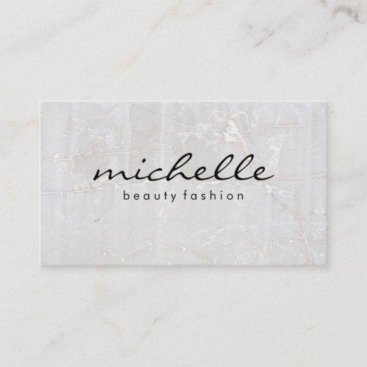 Cursive Textur | Schiefer Rock Visitenkarte (Vorderseite)