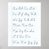 Cursive Writing Poster (Vorne)