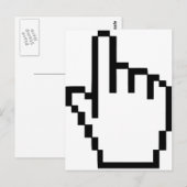 Cursor Click Hand Postkarte (Vorne/Hinten)
