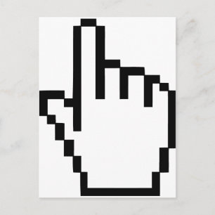 Cursor Click Hand Postkarte