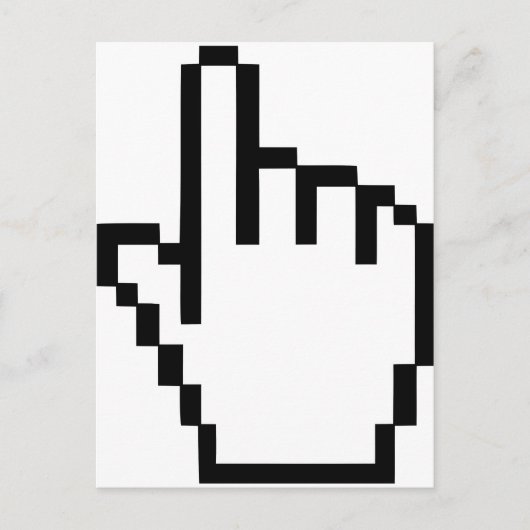 Cursor Click Hand Postkarte (Vorderseite)