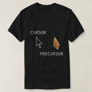 Cursor Precursor Archäologie Arrowhead Funny Pale T-Shirt