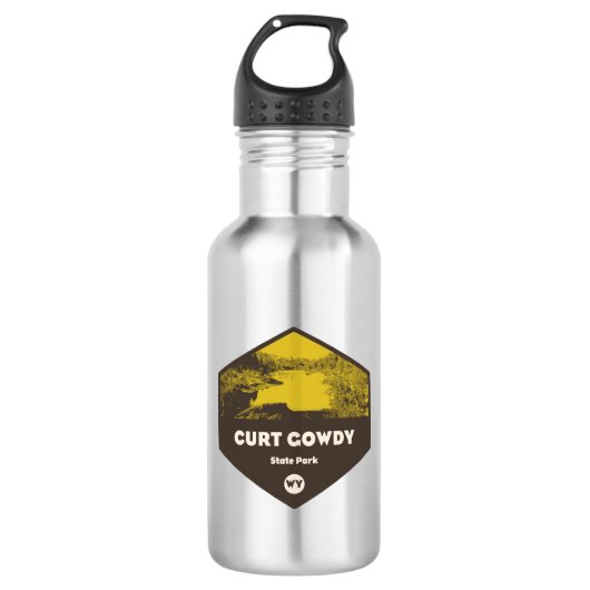 Curt Gowdy Staat Park Wyoming Edelstahlflasche (Vorderseite)