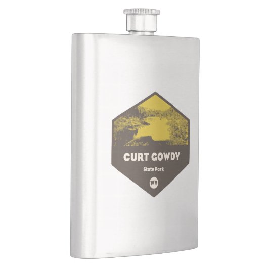 Curt Gowdy Staat Park Wyoming Flachmann (Rechts)