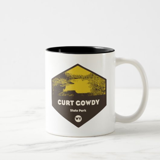 Curt Gowdy Staat Park Wyoming Zweifarbige Tasse (Rechts)