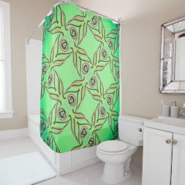 Curtain of shower Jimette Design Red yellow green Duschvorhang