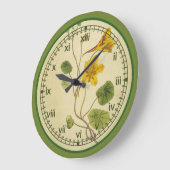 Curtis Botanical Wall Clock in 3 Styles Große Wanduhr (Winkel)