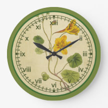 Curtis Botanical Wall Clock in 3 Styles