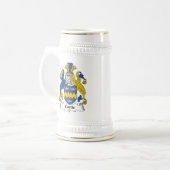 Curtis-Familienwappen Bierglas (Vorderseite Links)