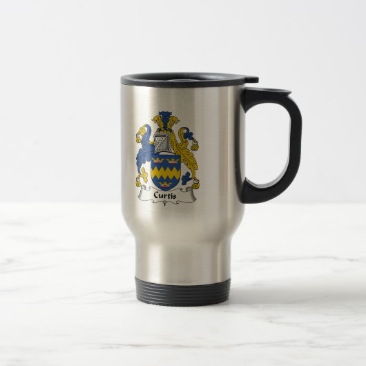 Curtis-Familienwappen Reisebecher (Rechts)