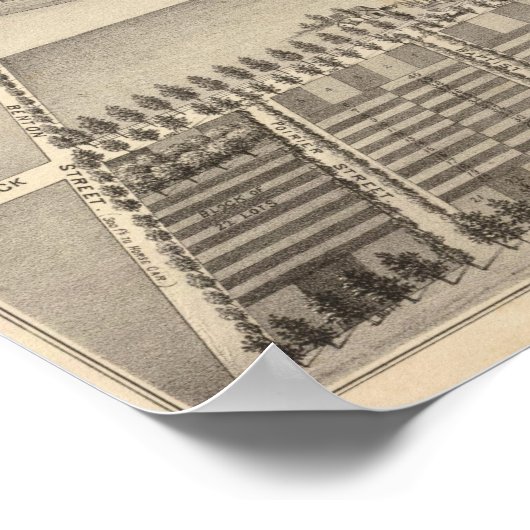 Curtis farm, Poirier Tract Poster (Ecke)