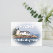 Curtis Island Leuchtturm Postkarte (Stehend Vorderseite)
