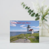 Curtis Island Light, Maine Postcard Postkarte (Stehend Vorderseite)