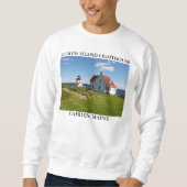 Curtis Island Lighthouse, Camden Maine Sweatshirt (Vorderseite)