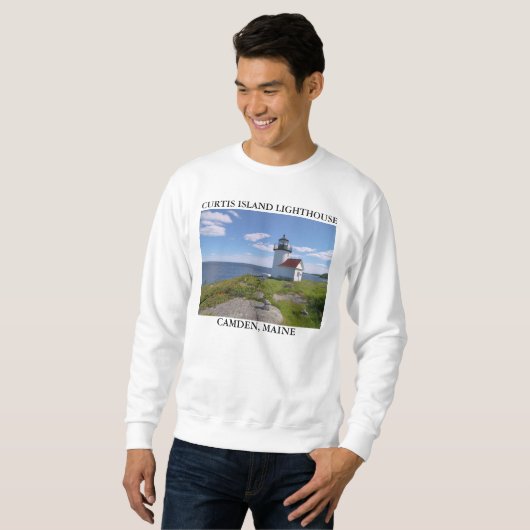 Curtis Island Lighthouse, Camden Maine Sweatshirt (Vorne ganz)