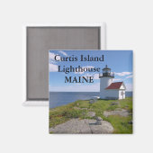 Curtis Island Lighthouse, Maine Magnet (Vorderseite/Rückseite)