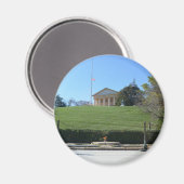 Curtis-Lee-Herrenhaus & JFK-Flamme Magnet (Vorderseite/Rückseite)