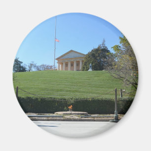 Curtis-Lee-Herrenhaus & JFK-Flamme Magnet