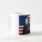 Curtis Lemay und die amerikanische Flagge Kaffeetasse (Vorderseite Links)