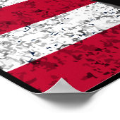 Curtis Lemay und die US-Flagge Poster (Ecke)