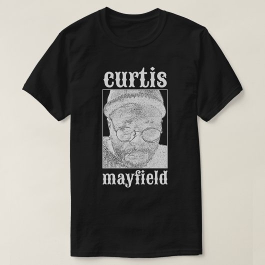 Curtis Mayfield White T-Shirt (Design vorne)