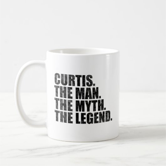 Curtis Name, Curtis Der Mann Der Mythos Die Legend Kaffeetasse (Links)