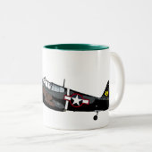Curtis P-40K Warhawk Zweifarbige Tasse (VorderseiteRechts)