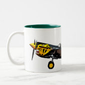 Curtis P-40K Warhawk Zweifarbige Tasse (Links)