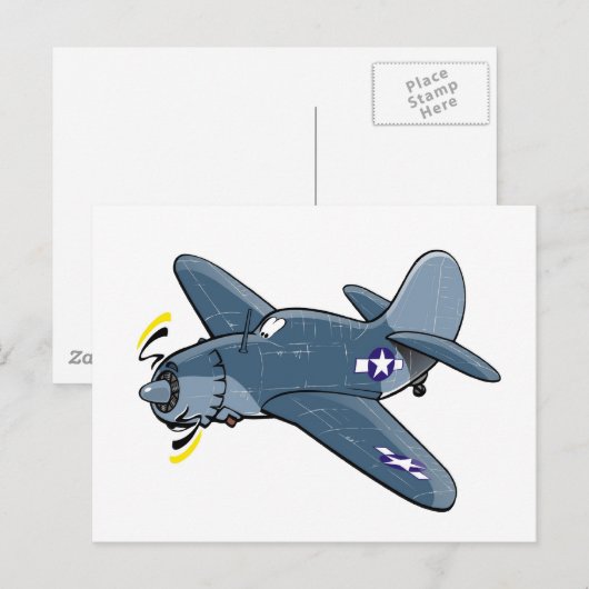 curtis sb2c helldiver postkarte (Vorne/Hinten)