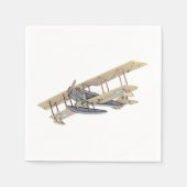 Curtiss Float Flugzeug Paper Party Napkins Serviette (Vorderseite)