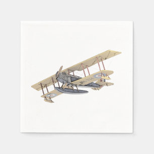 Curtiss Float Flugzeug Paper Party Napkins Serviette