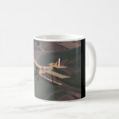 Curtiss, Jenny, 1918, _Classic Luftfahrt Kaffeetasse (VorderseiteRechts)