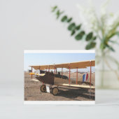 Curtiss Jenny Biplane Postkarte (Stehend Vorderseite)