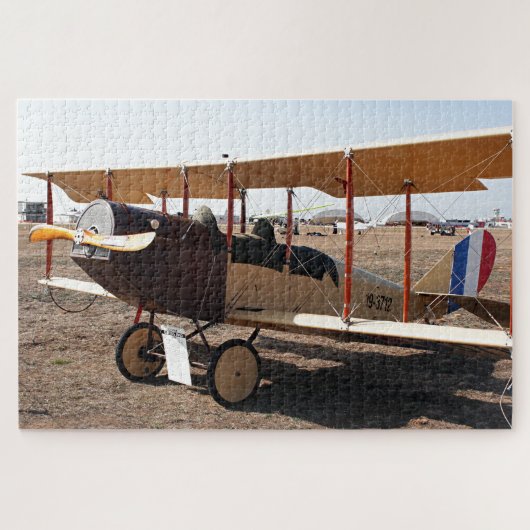 Curtiss Jenny Doppeldecker Flugzeug Puzzle (Horizontal)