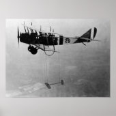 Curtiss JN-4 Jenny Aircraft mit Modellzeichnung Poster (Vorne)