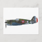 Curtiss P-36A Hawk 875C1 Postkarte (Vorderseite)
