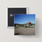 Curtiss P-40 Warhawk, an der Flugschau Minnesotas Button (Vorne & Hinten)