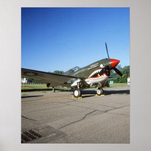 Curtiss P-40 Warhawk, an der Flugschau Minnesotas Poster